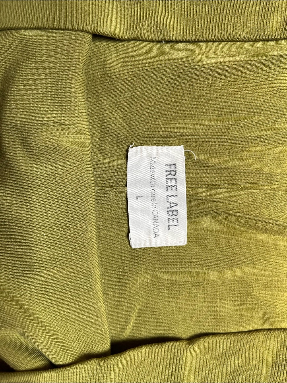 Free Label Avocado Green High-Waist Relaxed Bamboo Joggers - Picture 3 of 4
